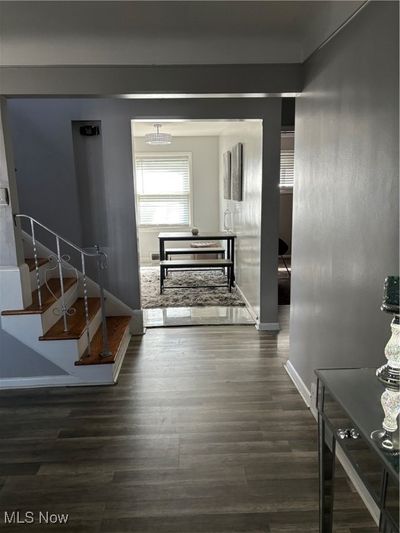 Hall featuring dark hardwood / wood-style flooring | Image 3