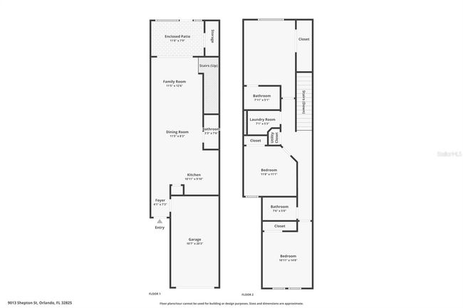 9013 Shepton St, Townhouse with 3 bedrooms, 3 bathrooms and null parking in ORLANDO FL | Image 24