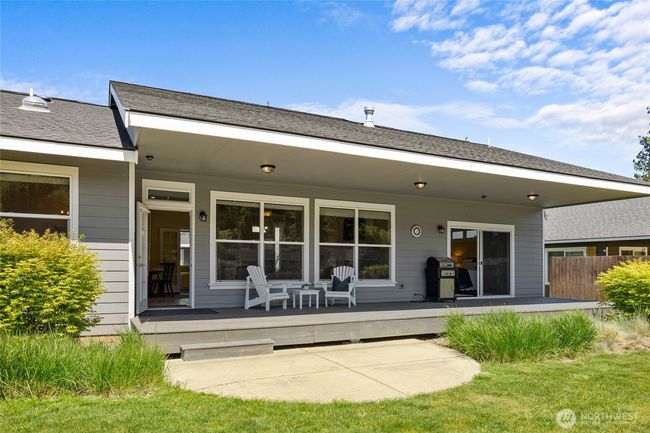 Back porch overlooking Twin Lakes - perfect for morning coffee or sunset sunsets. | Image 24