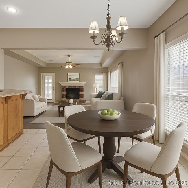 Virtually Staged Breakfast Area | Image 8
