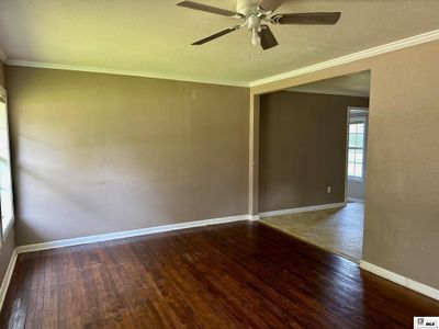 Living Room; hardwood floors; ceiling fan | Image 2