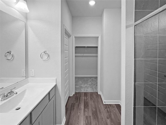 The Sparrow II- Primary Bathroom. Home under construction. Sample floor plan photo used for illustrative purposes only. Upgrades, selections options, windows and colors may vary. | Image 14