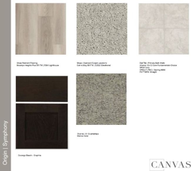 Design Selections. Home is currently under construction, selections subject to change. | Image 4