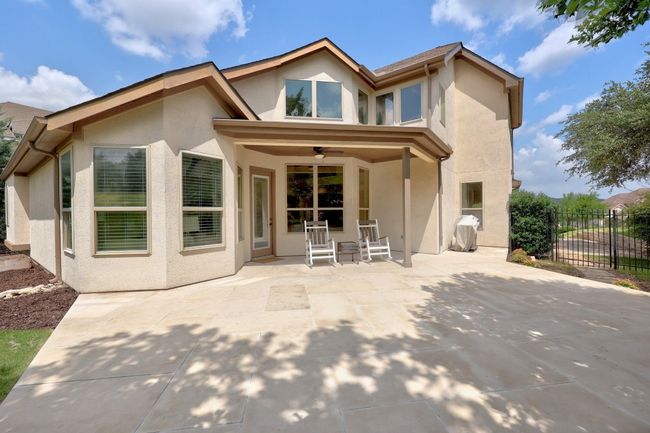 Newly extended stone patio and partially covered patio | Image 34