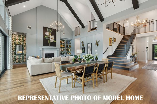 Dining spaces that are perfect for grand dinner parties or cozy family gatherings can be found in all of our homes in Windsong Ranch! REPRESENTATIVE PHOTO OF MODEL HOME | Image 6