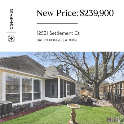 12531 Settlement Ct, House other with 3 bedrooms, 2 bathrooms and null parking in Baton Rouge LA | Image 1