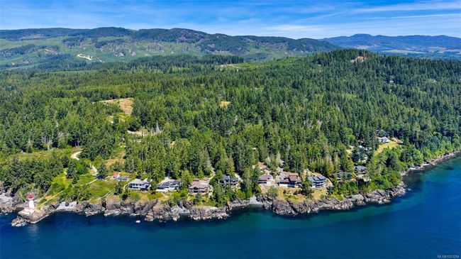 Aerial overview of property's location featuring a forest and a water and mountain view | Image 91
