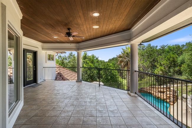 View of patio / terrace featuring a balcony and a ceiling fan | Image 28