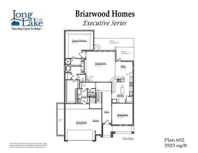 Plan 652 features 5 bedrooms, 3 full baths, 1 half bath and over 3, 500 square feet of living space. | Image 19