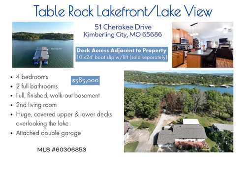 51 Cherokee Dr, Kimberling City, MO, 65686-7219 | Card Image