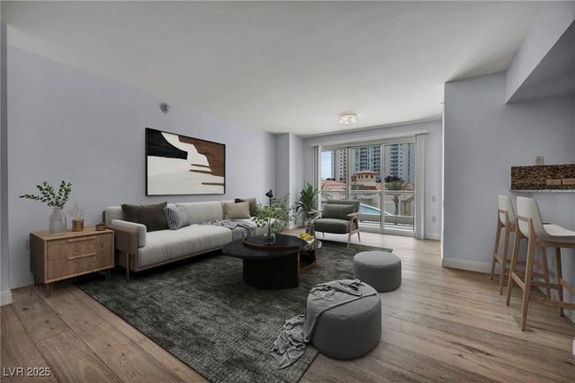 Virtually Staged Living area with baseboards and wood finished floors | Image 47