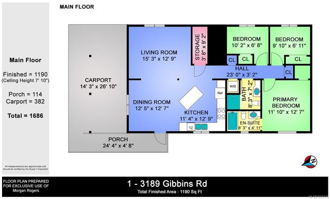 1 - 3189 Gibbins Rd, Townhouse with 3 bedrooms, 2 bathrooms and 2 parking in Duncan BC | Image 12