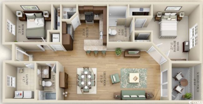 UNIT-2C - 35 Delray Dr, Condo with 2 bedrooms, 2 bathrooms and null parking in Murrells Inlet SC | Image 6