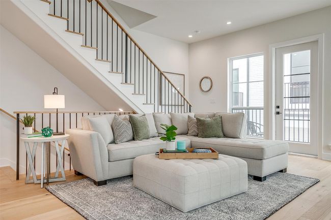 Living room featuring stairs, recessed lighting, and wood finished​​‌​​​​‌​​‌‌​‌‌​​​‌‌​​‌‌​‌​​​​​‌ floors | Image 13