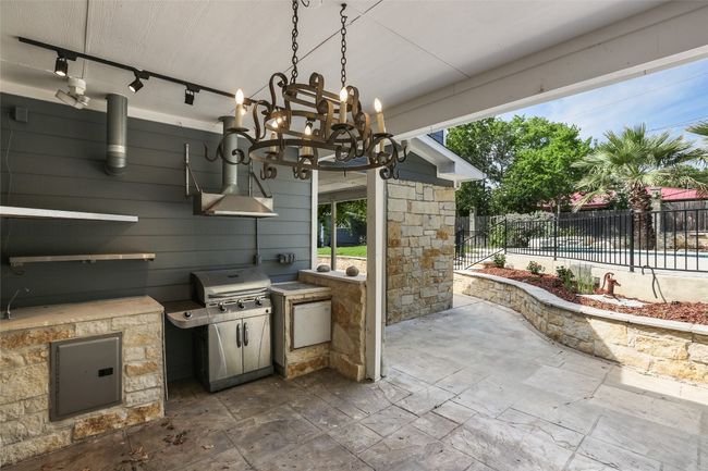 View of patio with exterior kitchen | Image 15