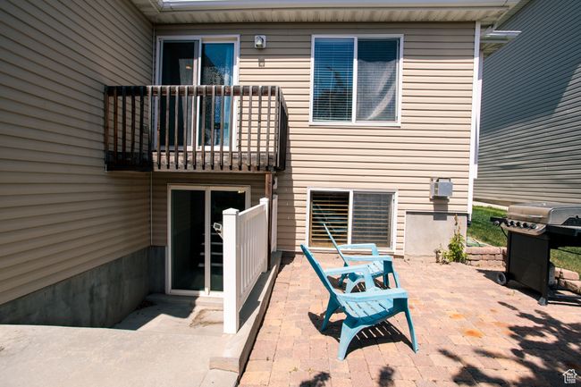 Entrance to ADU at the Rear view of the house featuring a nice patio. | Image 33
