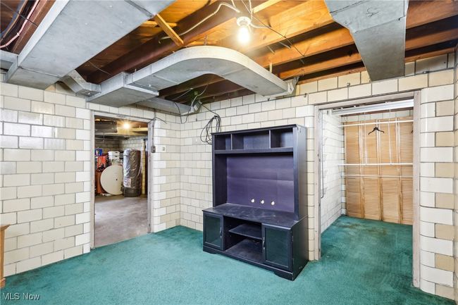 Unfinished below grade area with carpet flooring | Image 24