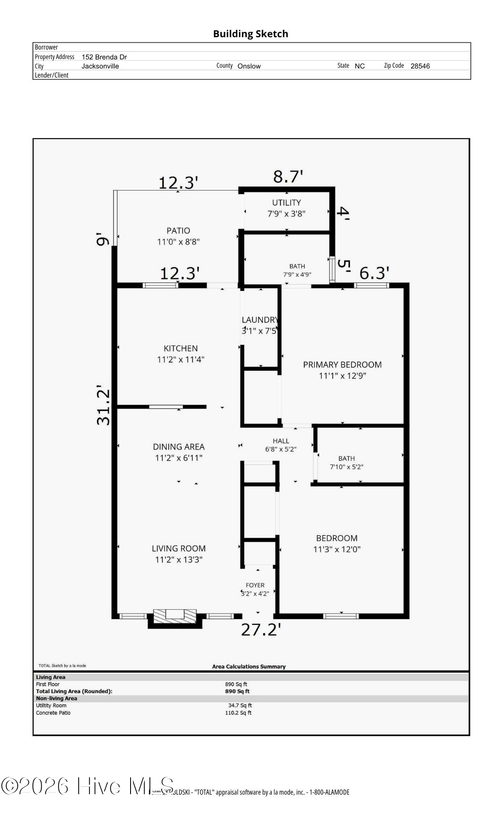 152 Brenda Dr, Jacksonville, NC, 28546-5851 | Card Image