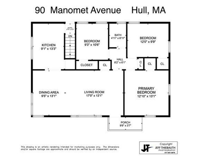90 Manomet Ave, House other with 3 bedrooms, 2 bathrooms and 2 parking in Hull MA | Image 16