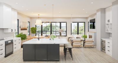 View out to your private boat dock and deck from your kitchen. | Image 1