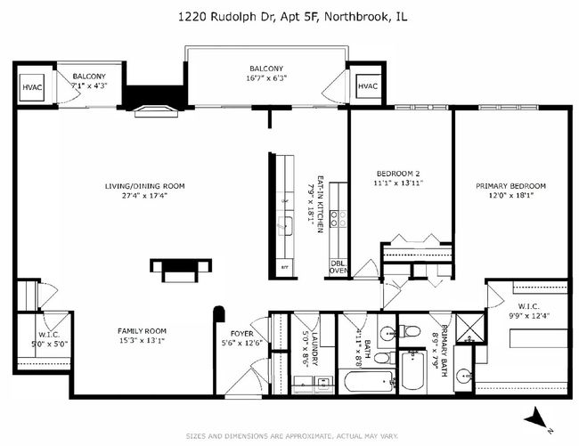 APT-5F - 1220 Rudolph Rd, Condo with 2 bedrooms, 2 bathrooms and 2 parking in Northbrook IL | Image 37