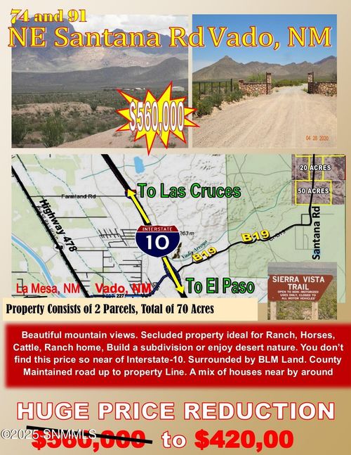 74, 91 Santana Rd, Vado, NM, 88072 | Card Image
