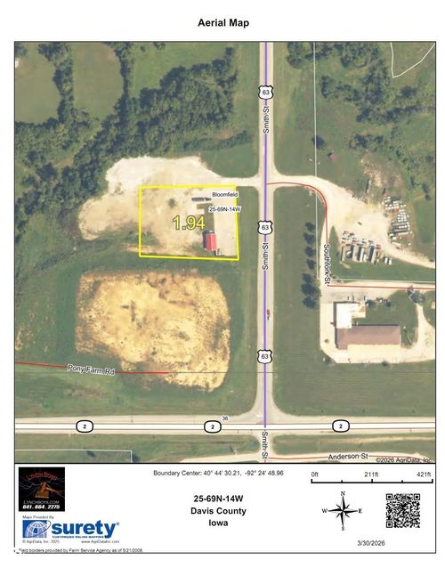 808 S Washington St, Bloomfield, IA, 52537 | Card Image