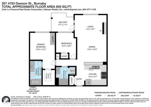 207-4783 Dawson Street, Burnaby, BC, V5C0A8 | Card Image