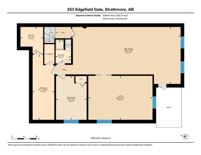 653 Edgefield Gate, Home with 4 bedrooms, 3 bathrooms and 4 parking in Strathmore AB | Image 34