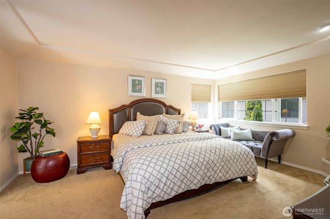 Primary Bedroom with Coffered Ceiling. | Image 21