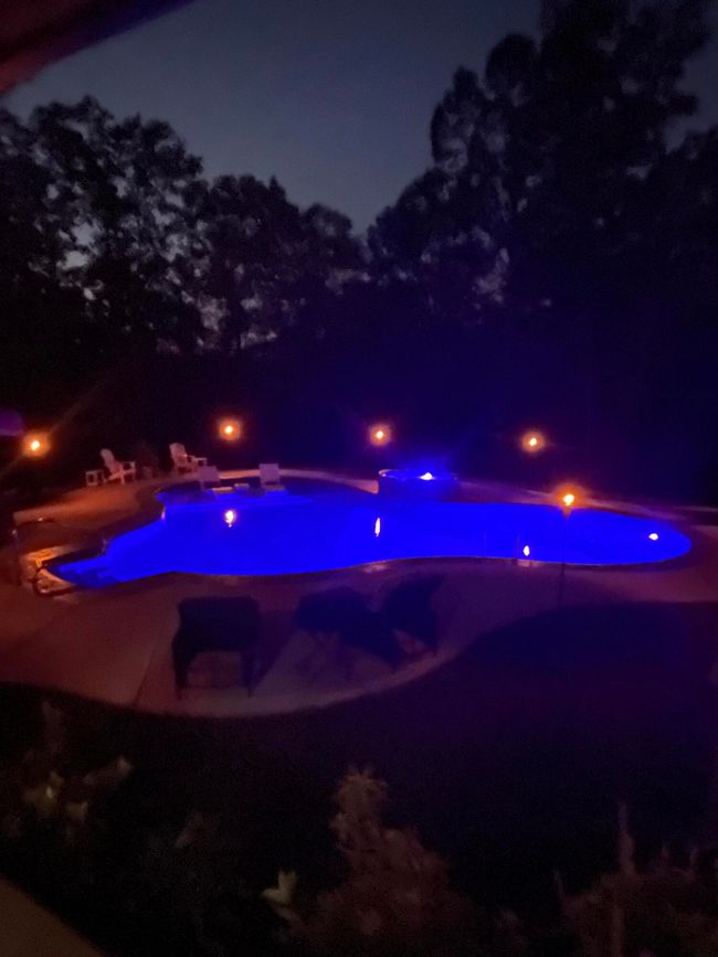 Nighttime pool lighting | Image 29
