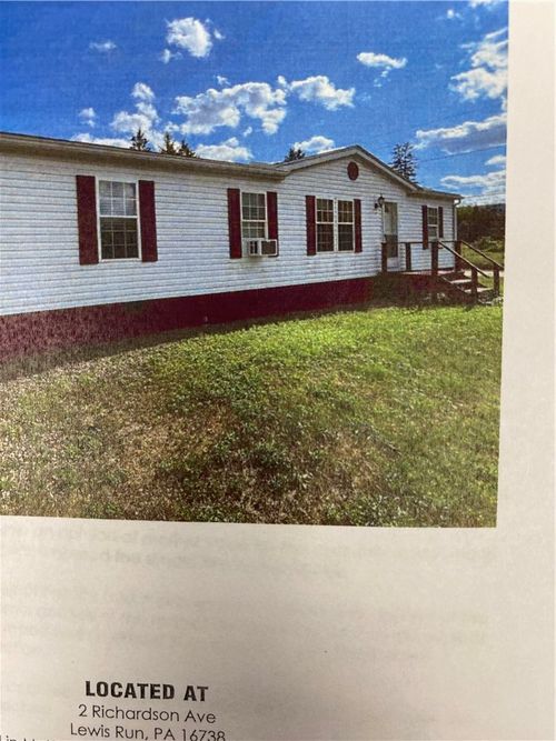 2 Richardson Ave, Lewis Run, PA, 16738 | Card Image