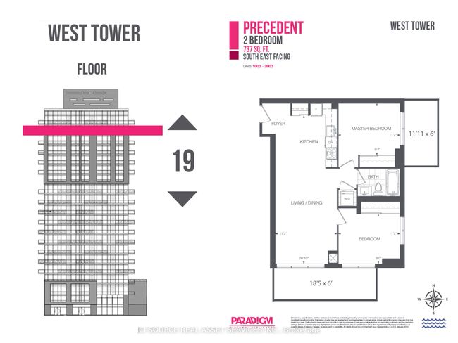 1903 - 2081 Fairview St, Condo with 2 bedrooms, 1 bathrooms and 1 parking in Burlington ON | Image 11
