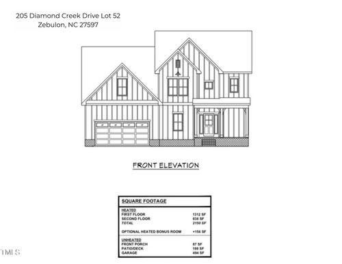 205 Diamond Creek Dr, Zebulon, NC, 27597-3337 | Card Image