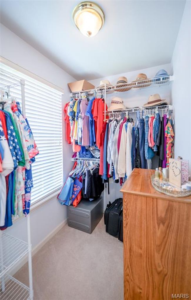 Walk in closet featuring carpet | Image 33