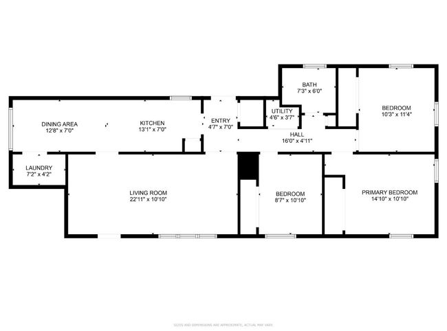 95 Twining Dr, House other with 3 bedrooms, 1 bathrooms and null parking in Denison TX | Image 27