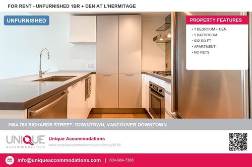 1904-788 Richards Street, Vancouver, BC, V6B3A4 | Card Image