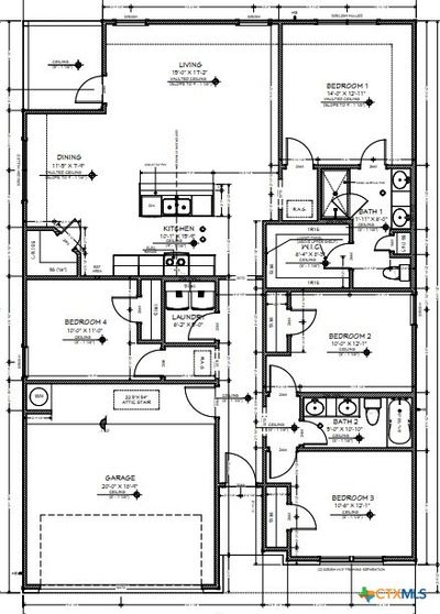 Medina Floor Plan 4 bed/2bath/1657 sq ft | Image 2