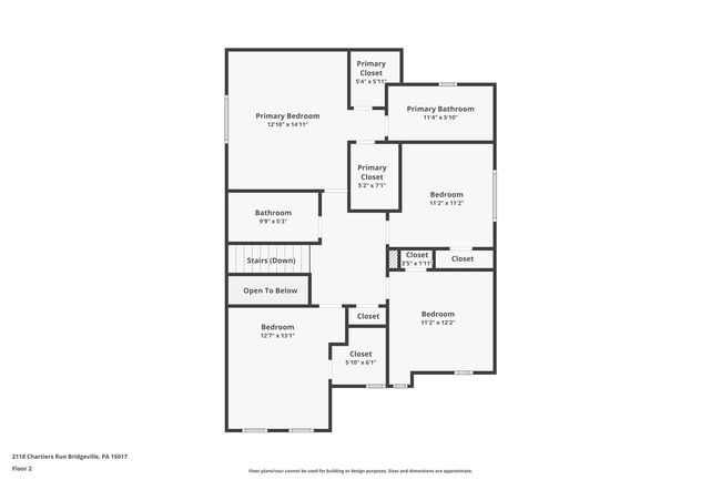 2118 Chartiers Run, House other with 4 bedrooms, 3 bathrooms and 2 parking in Bridgeville PA | Image 47