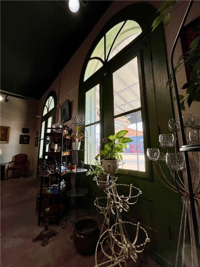 Front entrance interior/French Doors with arched window leading to Main Street. | Image 13