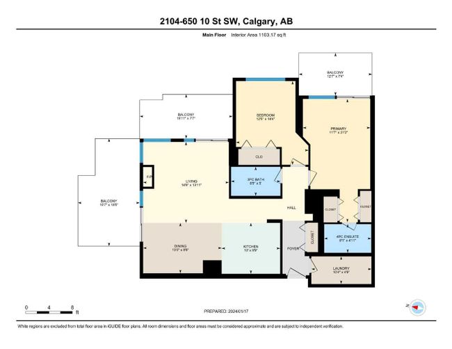 2104 - 650 10 Street Sw, Home with 2 bedrooms, 2 bathrooms and 2 parking in Calgary AB | Image 16
