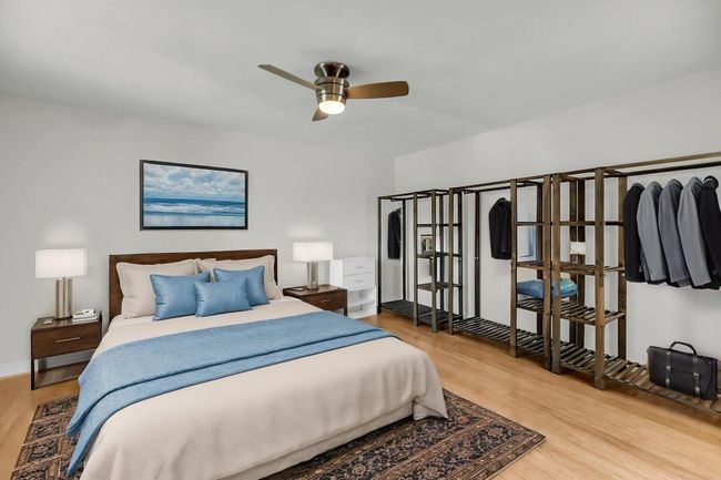 Virtually staged primary bedroom | Image 11