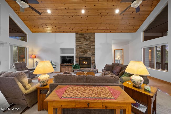 Stacked Stone Fireplace | Image 10