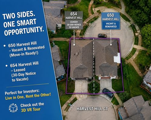 654 Harvest Hill St, Lewisville, TX, 75067-3588 | Card Image