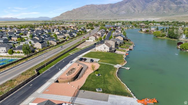 Birds eye view of property with a water and mountain view and a residential view | Image 37