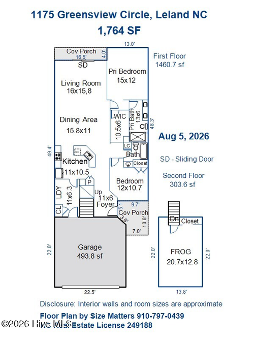 1175 Greensview Cir, Leland, NC, 28451-7452 | Card Image