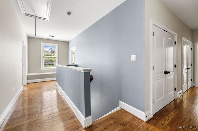 Site finished hard wood floors, oak risers and treads. | Image 36