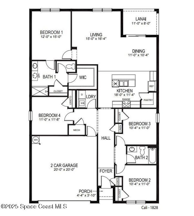 1236 Mycroft Dr, House other with 4 bedrooms, 2 bathrooms and null parking in Cocoa FL | Image 26