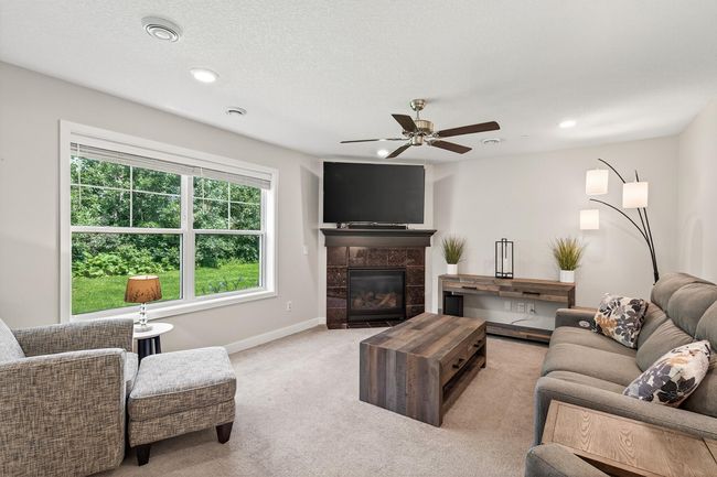 Living room with cozy gas fire place | Image 6