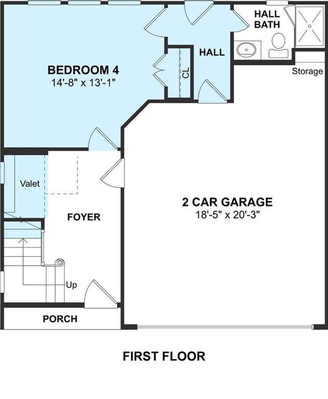 The Rome II floor plan by K. Hovnanian Homes. 1st Floor shown. *Prices, plans, dimensions, features, specifications, materials, and availability of homes or communities are subject to change without notice or obligation. | Image 4